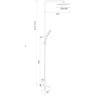 Душевая стойка с термостатом GAPPO FUTURA G2418-40