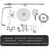 Душевая стойка с термостатом GAPPO G03-6 G2403-58