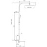 Душевая стойка с термостатом GAPPO G2483-50