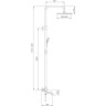 Душевая стойка с термостатом GAPPO G91 G2491-3