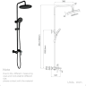 Душевая стойка со смесителем GAPPO G03-6 G2403-6