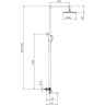 Душевая стойка со смесителем GAPPO G09-63 G2409-63