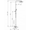 Душевая стойка со смесителем GAPPO G17-6 G2417-6