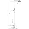 Душевая стойка со смесителем GAPPO G17-9 G2417-9