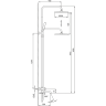 Душевая стойка со смесителем GAPPO G2406-3