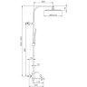 Душевая стойка со смесителем GAPPO G2483-8