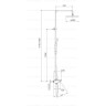 Душевая стойка со смесителем GAPPO G2495-86