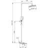 Душевая стойка со смесителем GAPPO G28-6 G2428-6 черный