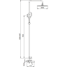 Душевая стойка со смесителем GAPPO G99-39 G2499-39