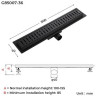 Душевой трап (комбинированный затвор) GAPPO G85007-36