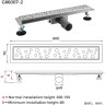 Душевой трап (комбинированный затвор) GAPPO G86007-2