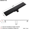 Душевой трап (комбинированный затвор) GAPPO G86007-36