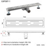 Душевой трап (комбинированный затвор) GAPPO G87007-1