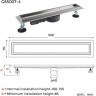Душевой трап (сухой затвор) GAPPO G85007-4