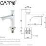 Кнопочно-порционный кран GAPPO G5148