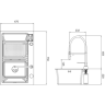Многофункциональная мойка для кухни GAPPO GS7547-13