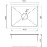 Мойка для кухни с коландером из нержавеющей стали GAPPO GS5040