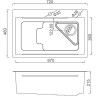 Мойка для кухни с коландером из нержавеющей стали GAPPO GS7246-6