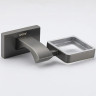 Мыльница GAPPO G0702-9 с держателем, оружейная сталь