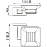 Мыльница GAPPO G0702-3 с держателем, золото