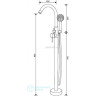 Напольный смеситель для ванны GAPPO G99-20 G3098