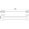 Полотенцедержатель двойной GAPPO G0709-6