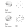 Раковина керамическая Gappo GT107