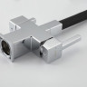 Смеситель для кухни GAPPO G4395-30 с гибким изливом, черный/хром