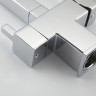Смеситель для кухни GAPPO G4395-50 с гибким изливом, черный/хром