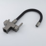 Смеситель для кухни GAPPO G4395-39 с гибким изливом, черный/оружейная сталь