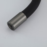 Смеситель для кухни GAPPO G4395-39 с гибким изливом, черный/оружейная сталь
