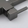Смеситель для кухни GAPPO G4395-59 с гибким изливом, черный/оружейная сталь
