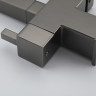 Смеситель для кухни GAPPO G4395-59 с гибким изливом, черный/оружейная сталь
