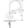 Смеситель для кухни с гибким изливом GAPPO G4398-1