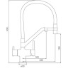 Смеситель для кухни с гибким изливом GAPPO G4398-80