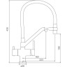 Смеситель для кухни с гибким изливом GAPPO G4398-81