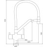 Смеситель для кухни с гибким изливом GAPPO G4398-86