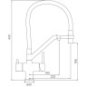 Смеситель для кухни с гибким изливом GAPPO G4398-89