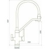 Смеситель для кухонной мойки GAPPO G17-8 G4317-8 под фильтр