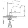 Смеситель для раковины GAPPO G07-6 G1007-66