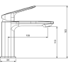 Смеситель для раковины GAPPO G28-6 G1028-6 черный
