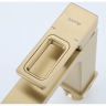 Смеситель для раковины GAPPO G1017-3, сатин золотой