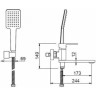 Смеситель для ванны GAPPO G3283