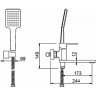 Смеситель для ванны GAPPO G3283-8