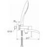Смеситель для ванны GAPPO NOAR G3248-8