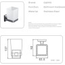 Стакан для ванной GAPPO G38 G3806