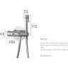 Термостатический смеситель с гигиеническим душем GAPPO G7290