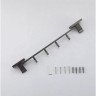 Вешалка GAPPO G0716-49 4 крючка, оружейная сталь