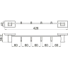 Вешалка с 4-мя крючками GAPPO G0716-40